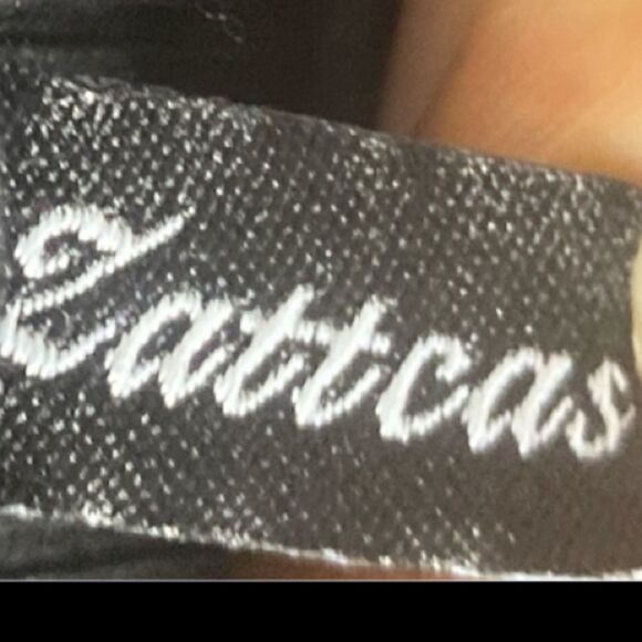 Zattcas Elegant Black and Tan Dress// L - Picture 5 of 8